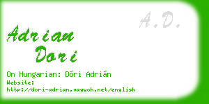 adrian dori business card